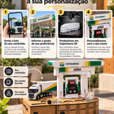 TruckBar™ – Dispenser de Bebidas com Caminhão e Posto Personalizado