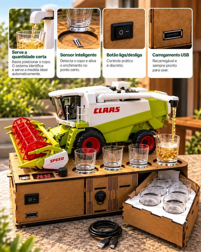 AgroBar – Dispenser de Bebidas Colheteira + Nome Personalizado