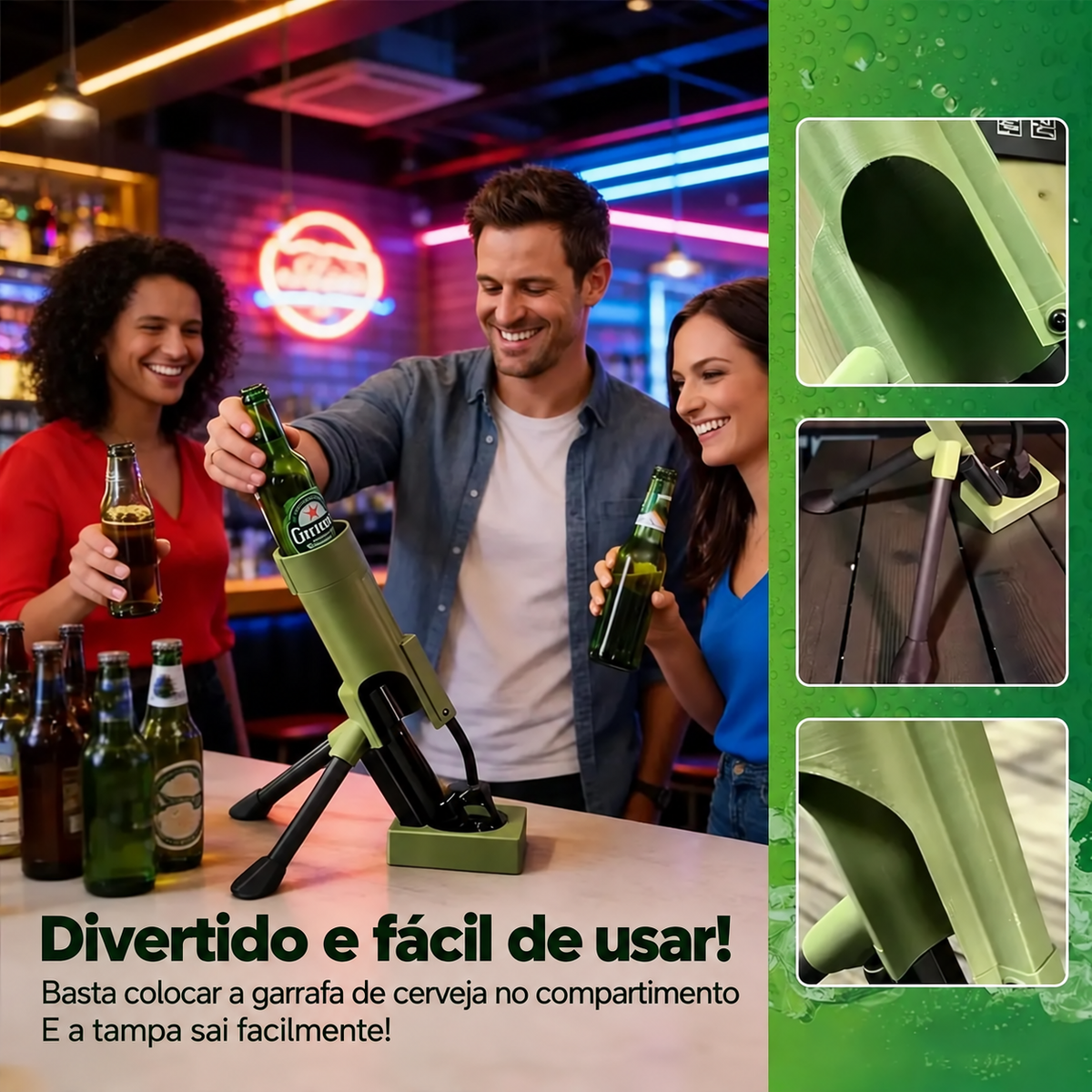 Abridor De Cerveja Canhão