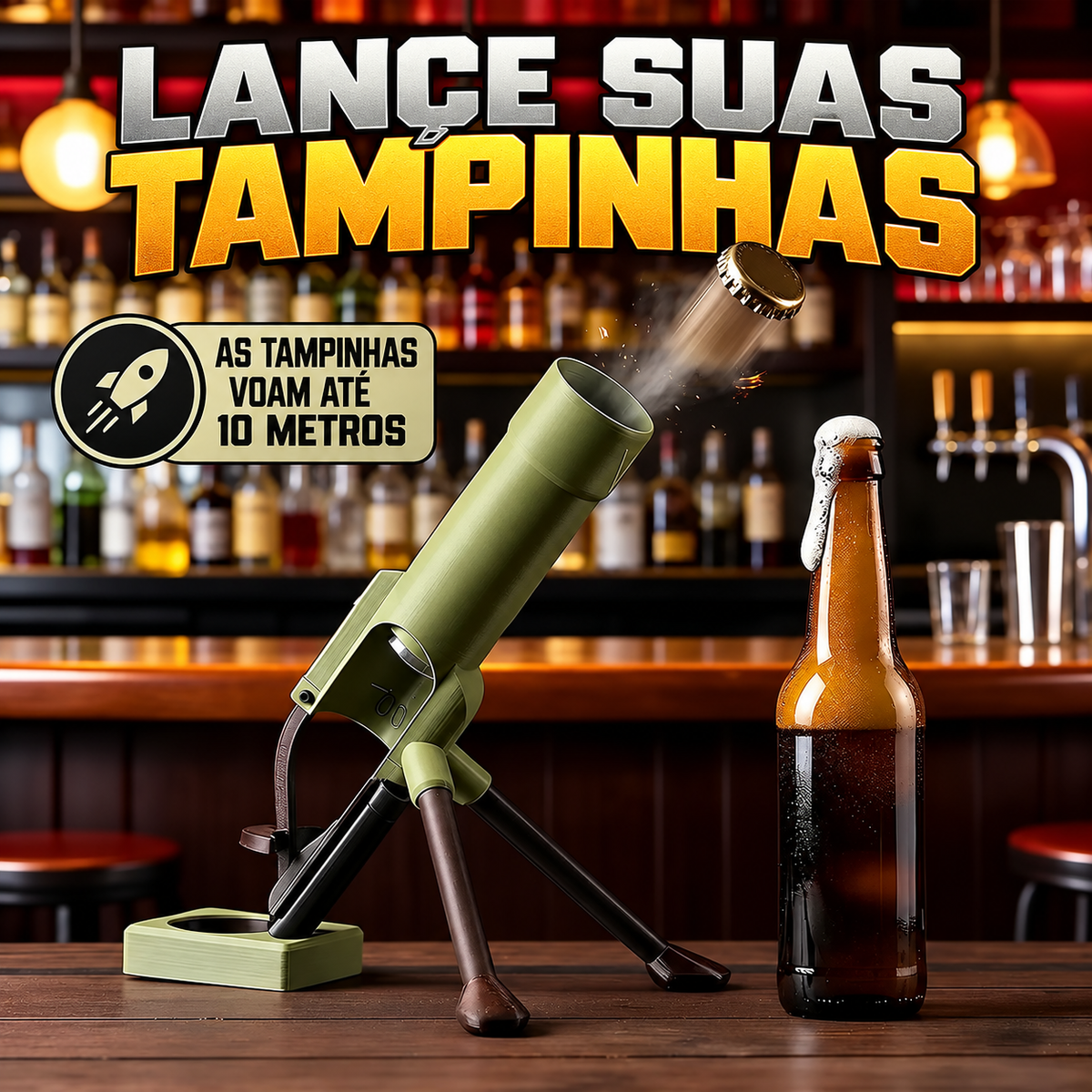 Abridor De Cerveja Canhão